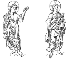 Saints in the costume of the sixth century