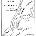 Map Illustrating the Battle of Long Island