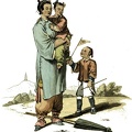 A nursery maid and two children
