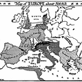 Map of Europe, 500 A.D.