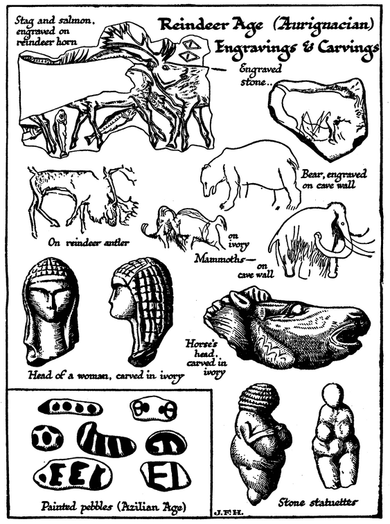 Reindeer Age Engravings and Carvings