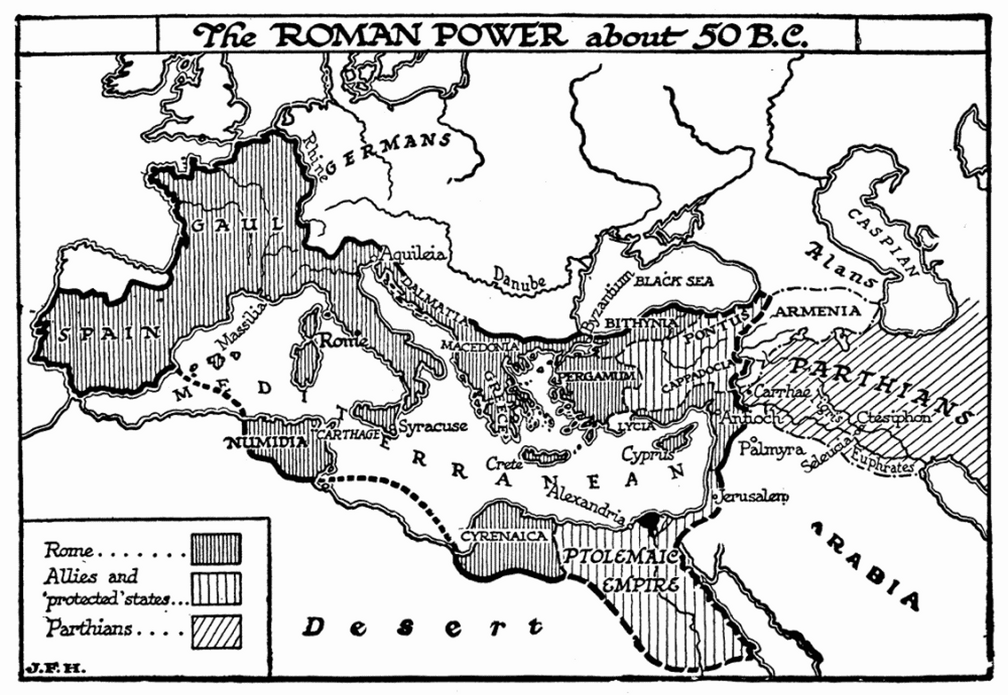 Roman Power, 50 B.C.