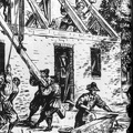 Building A Small Brick House At Jamestown, About 1630