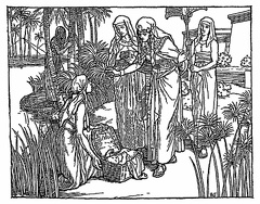Finding of Moses in the bulrushes