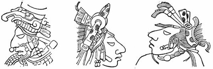 Types of Human Heads on the Lintels of Yaxchilan
