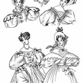 The fashions of 1833 include two walking-dresses, one dinner, and one ball-dress,