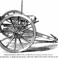 Gardner five barrel machine gun on carriage