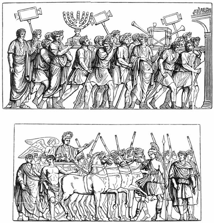 Groups from Titus' triumphal procession over the Jews (Arch of Titus).jpg