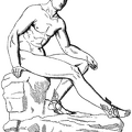 Bronze Hermes statue of Herculaneum