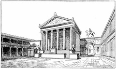 North end of the Forum, with the Temple of Jupiter