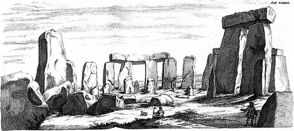 Inward View of Stonehenge from the high altar. Aug. 1722.jpg