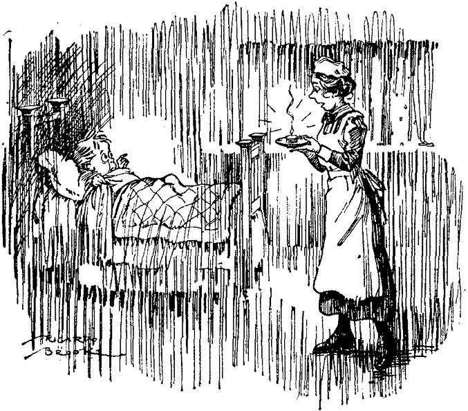 Maid bringing a candle to a scared child in bed.png