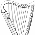 Harp, ninth century