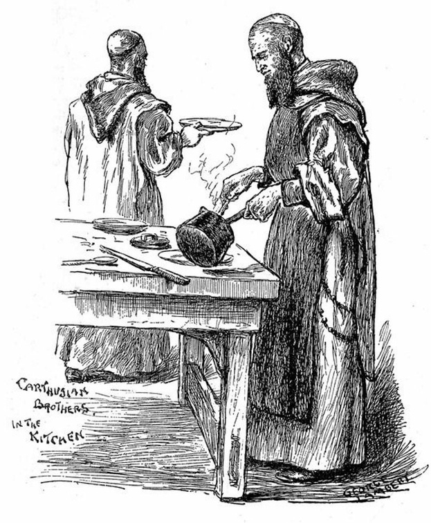 Carthusian Brothers in the Kitchen