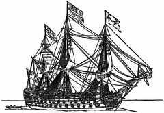 Three-decked ship of the line, 18th century