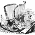 Group of Harps and other musical instruments