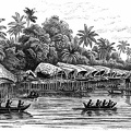Pile-dwelling Village,  New Guinea