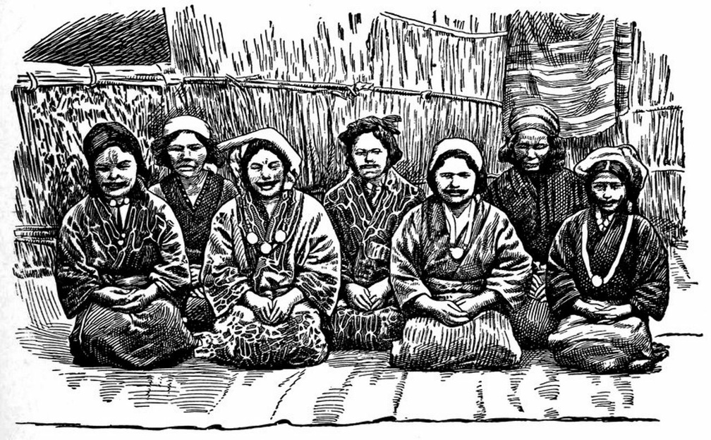 Ainu Women, showing Tattooing.jpg