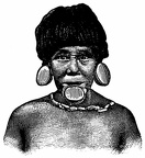 Botocudo Indian with Lip-plug