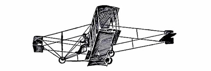 The Curtiss Biplane making a turn
