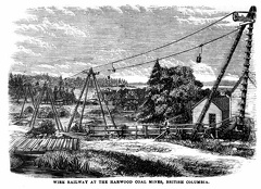 Wire Railway at the Harwood Coal mines, British Colombia