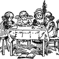 Children sitting at the table