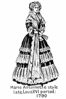 Marie Antoinette style - Late Louis XVI period - 1790