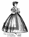 The Extreme of the Crinoline - 1862
