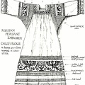 Russian Peasant Embroidery - Blouse in Cross Stitch