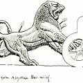 Lion from Assyrian Bas-relief