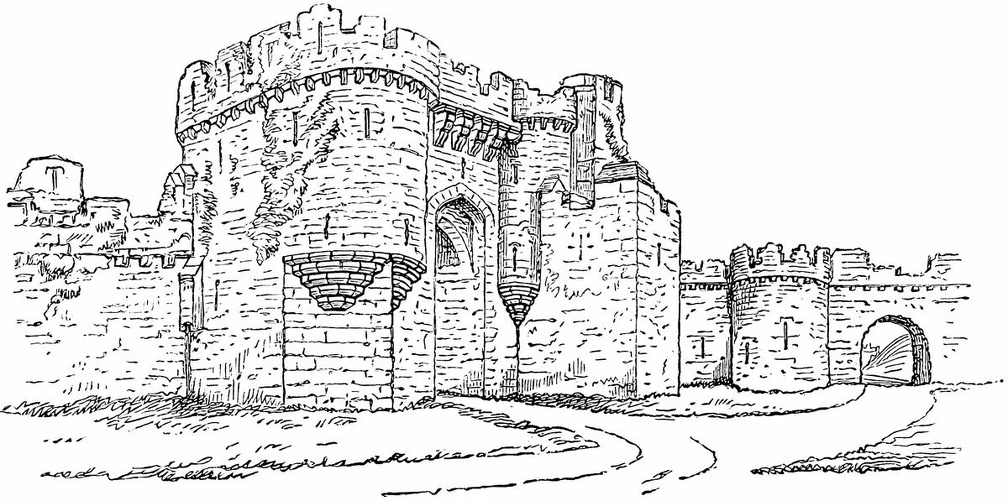 Beaumaris Castle, Entrance