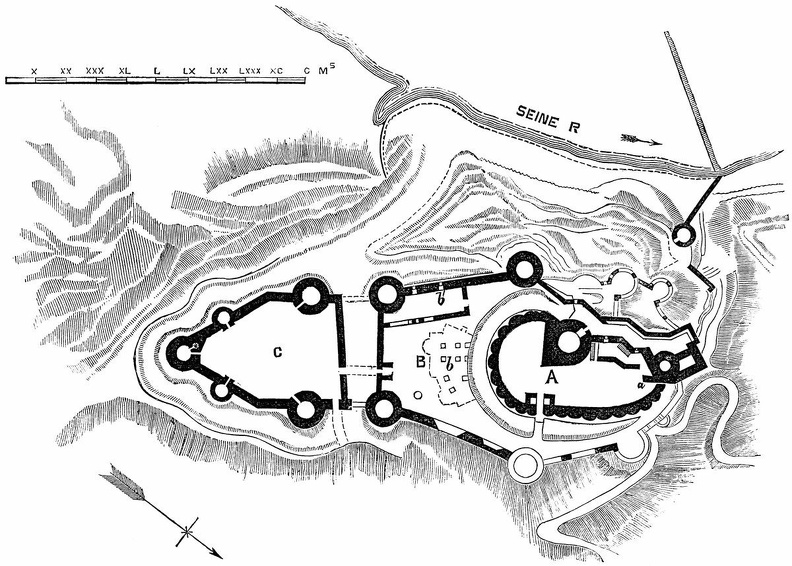 Château-Gaillard, Plan