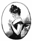 Lady in black dress