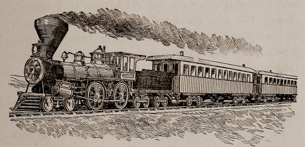 An Old-fashioned Train of Cars