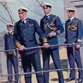 Uniforms of the British Navy - Midshipman, Admiral, Flag-Lieutenant, Secretary (Fleet Paymaster)