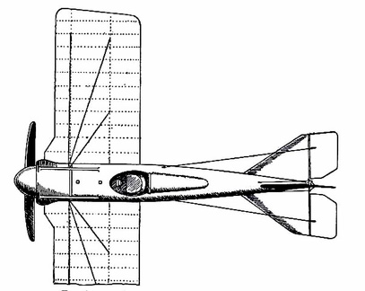 Racing Deperdussin Monoplane (top view)