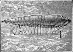 Renard’s dirigible, La France, 1884