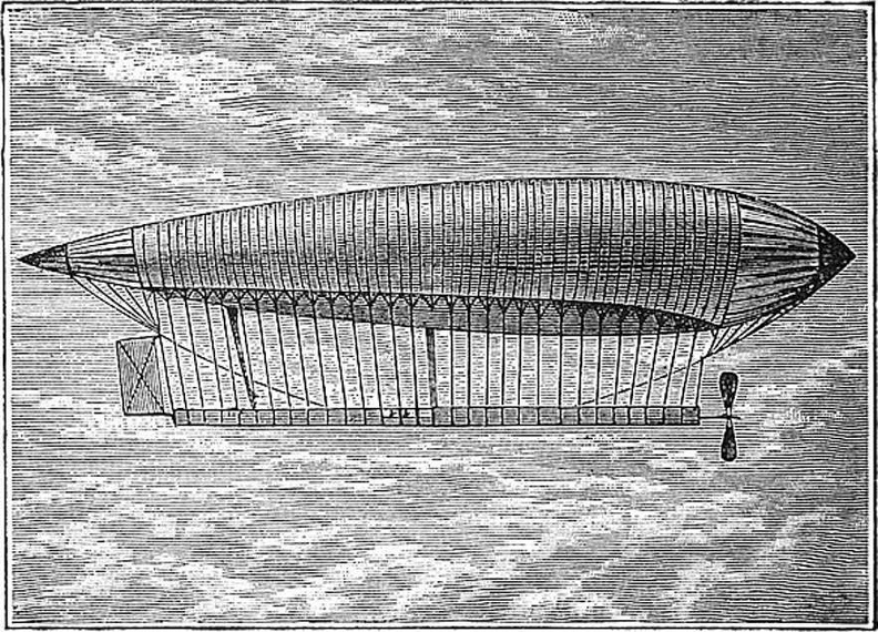 Renard’s dirigible, La France, 1884