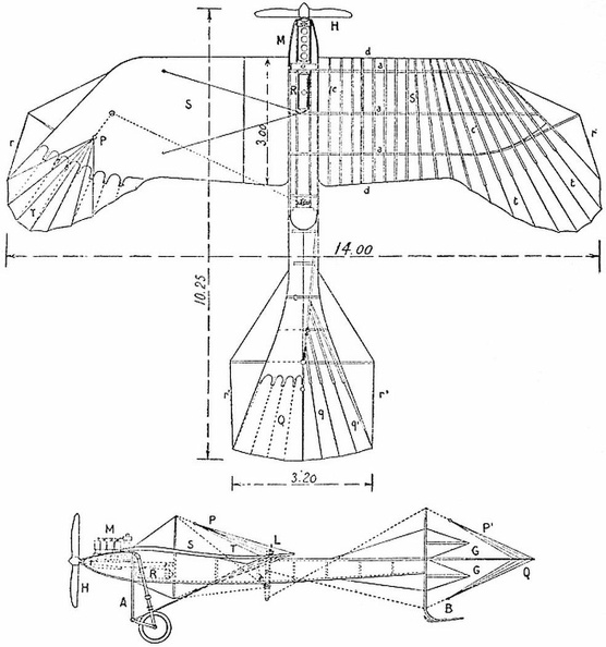 The Etrich monoplane of 1910