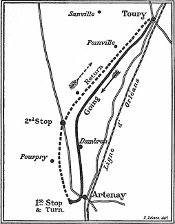 Blériot’s Toury-Artenay aëroplane circuit, 1908