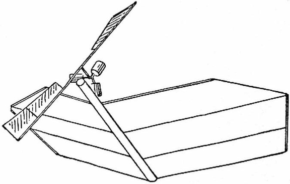 Hargrave’s model screw monoplane, 1891