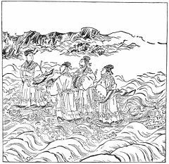 The Founder of Fuyu Crossing the Sungari River