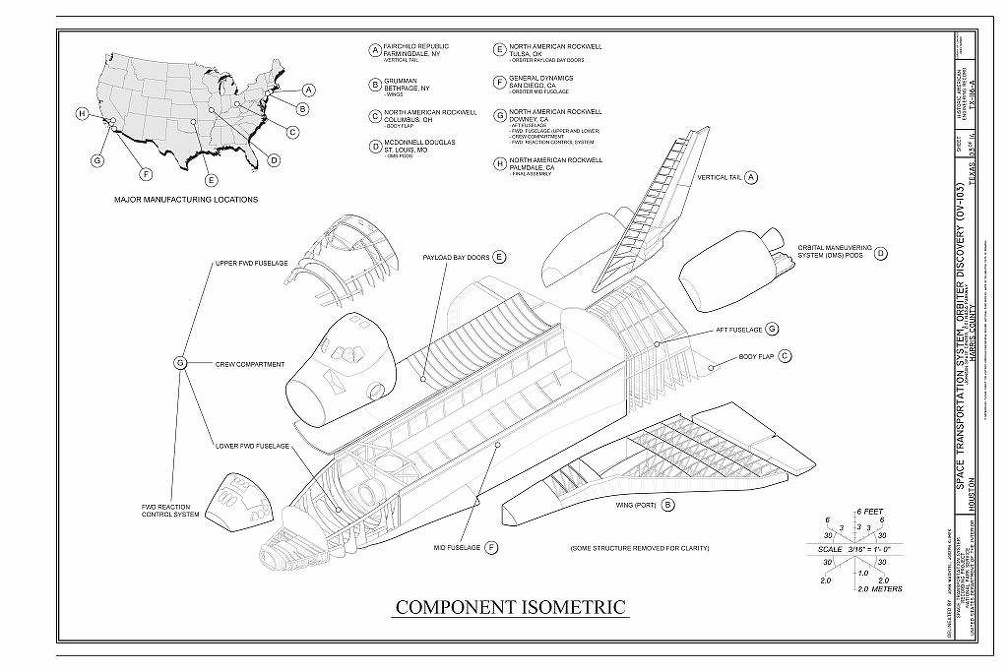 Space Shuttle - component isometric