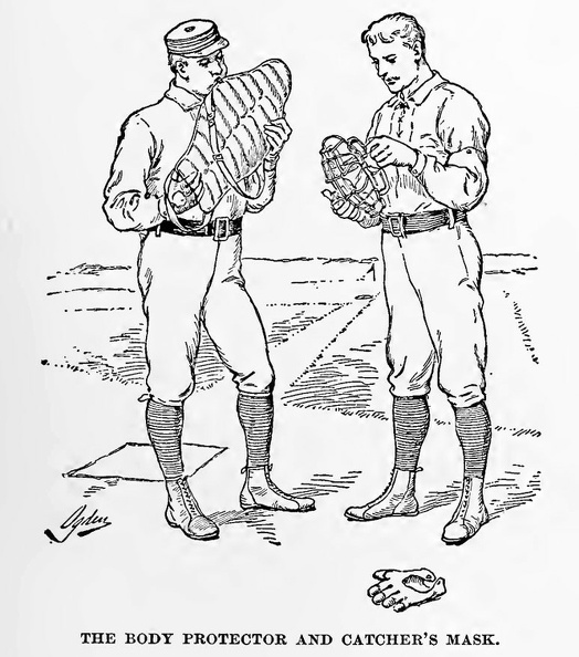 The body protector and Catcher's mask