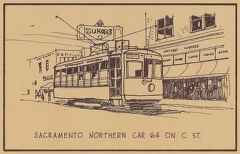 Sacramento Northern Car 64 on C Street