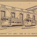 Sacramento City Lines Cars at S.P. Depot