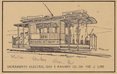 Sacramento Electric, Gas and Railway co. on the J Line