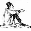 Seated man wearing a fez