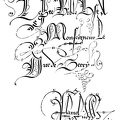 Fac-simile of the Inscription Ex libris, &amp;c., in the beginning of a Manuscript