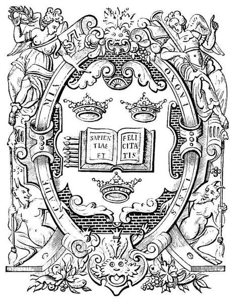 Seal of the University of Oxford, in which is a Book bound with Corners and Clasps.jpg